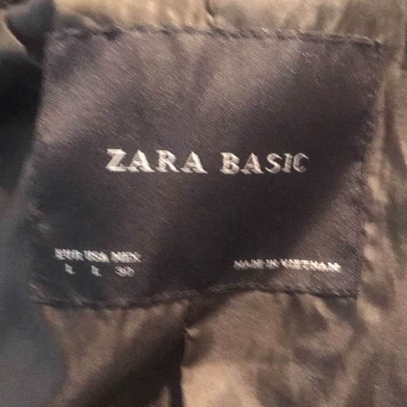 “ZARA BASIC” Quilted Olive Green Belted Jacket. - Picture 15 of 16